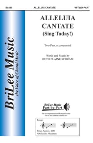 Alleluia Cantate Two-Part choral sheet music cover Thumbnail